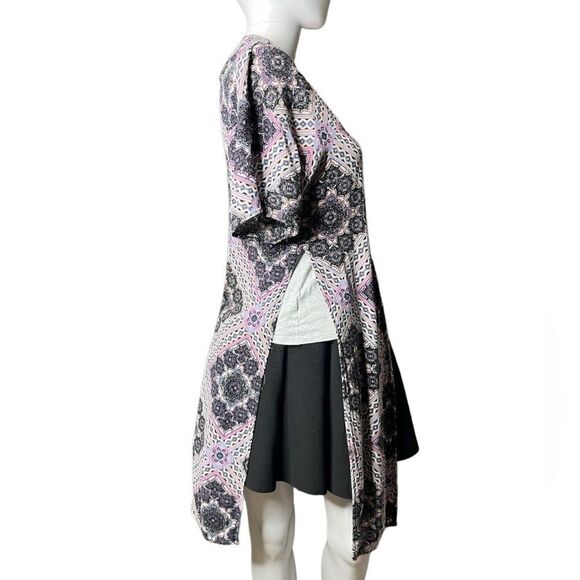 Charlotte Russe Bohemian Open Front Kimono Purple XS - Picture 3 of 4